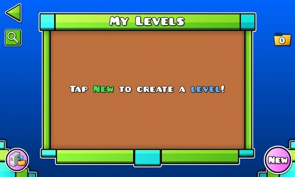 Creare nuovo livello Geometry Dash