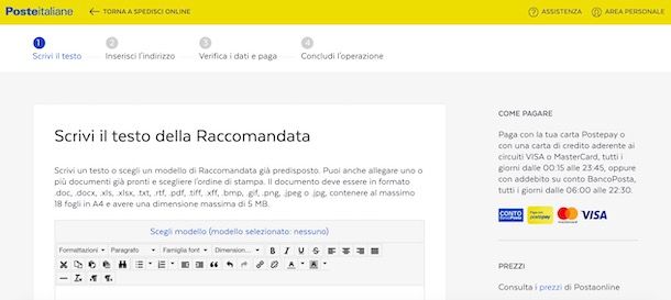 Come spedire documenti per posta da computer