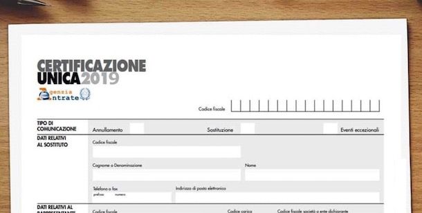 Certificazione unica