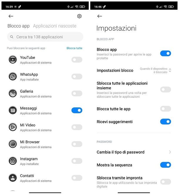 Come togliere il blocco app su Android