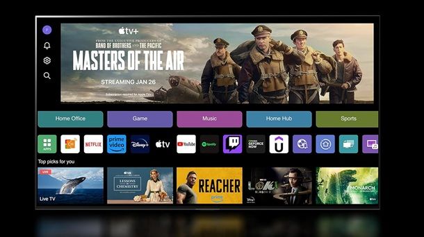 Sistema operativo TV OLED
