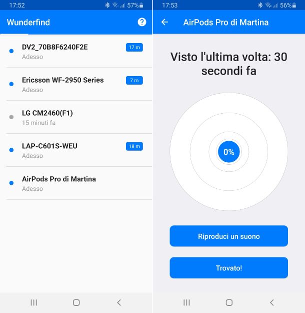 Wunderfind: Trova dispositivo