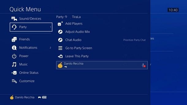 Impedire l'accesso ad altri giocatori al Party di PS4