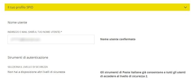 Come cambiare email SPID Poste da computer