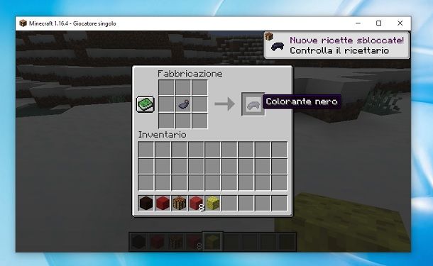 Colorante nero Minecraft