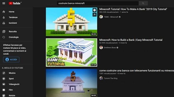 Consigli YouTube