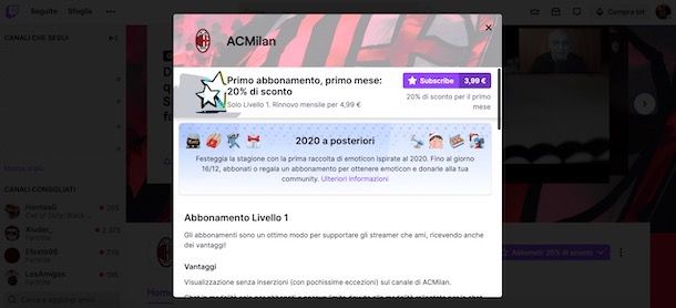 Sconti abbonamenti Twitch