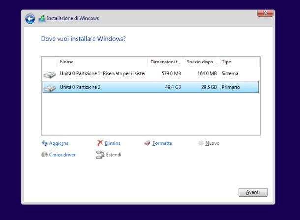 Come passare da Windows 8 a Windows 10 formattando il disco