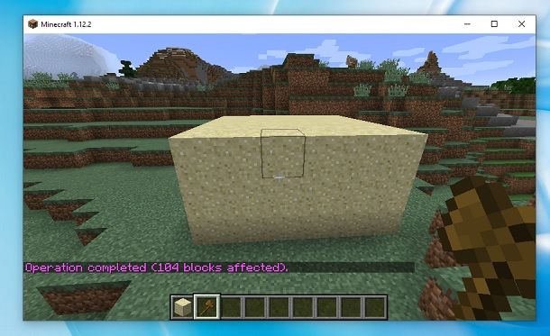 Struttura completata WorldEdit Minecraft