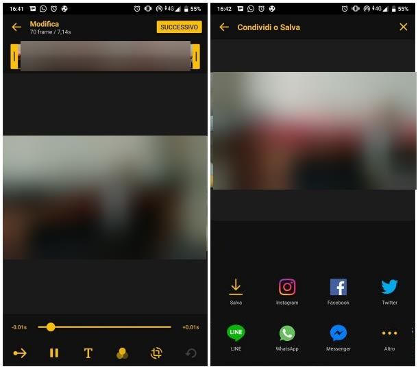 Come trasformare un video in una foto live: Android