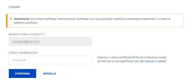 Come cambiare email SPID Poste da computer