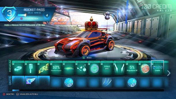 Rocket Pass Premium Rocket League crediti