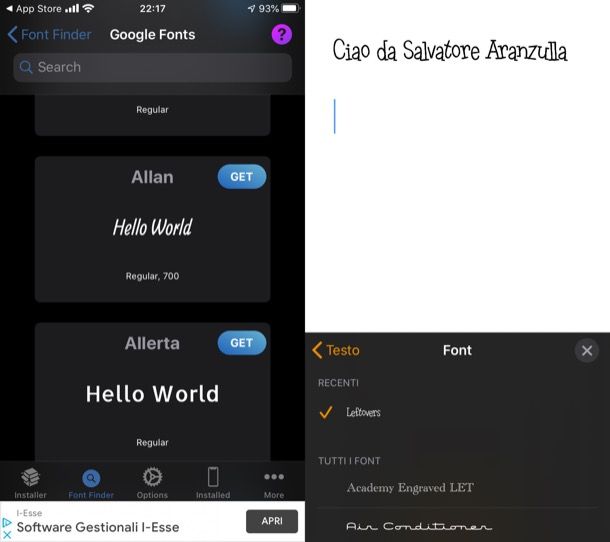 Come personalizzare iOS: font