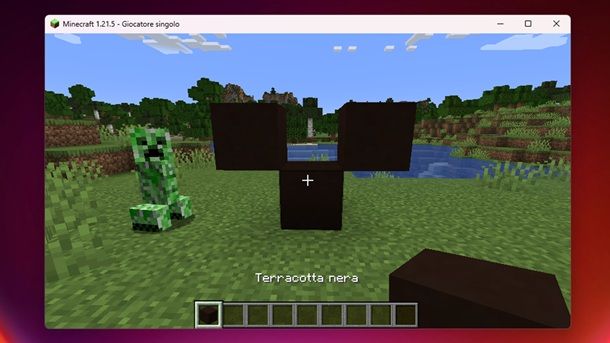 Terracotta nera Minecraft