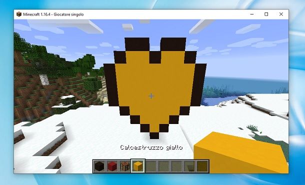 Calcestruzzo giallo Minecraft