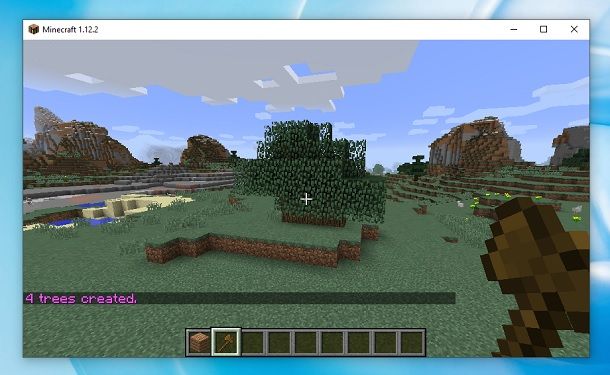 Creare alberi Minecraft WorldEdit