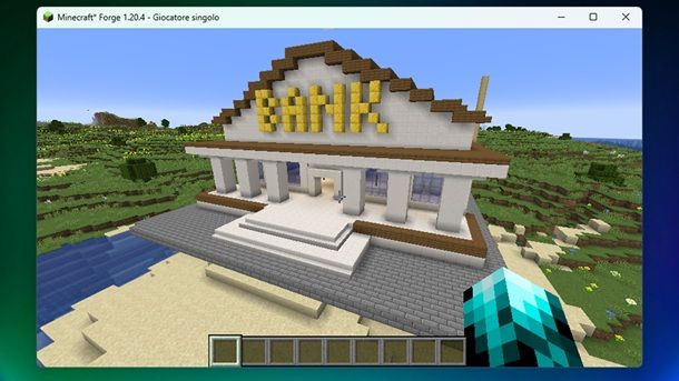 Mod per costruire una banca Minecraft
