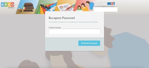 Recupero password Argo Famiglia