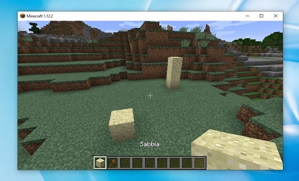 Blocchi di sabbia Minecraft