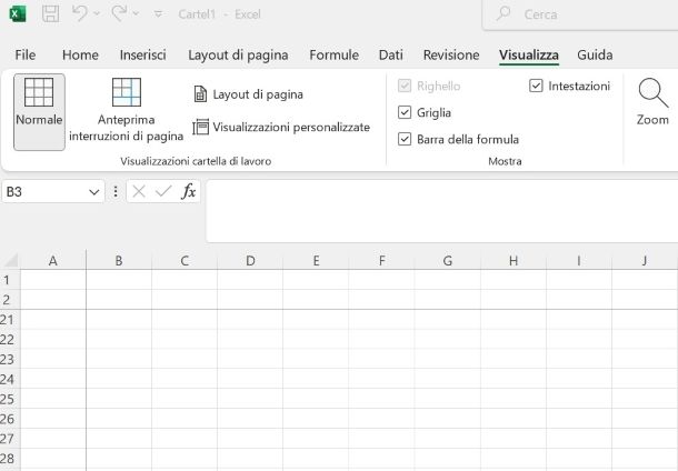 Come bloccare una riga specifica su Excel