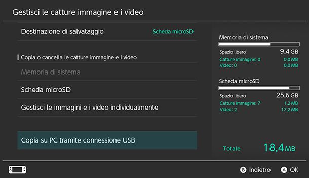 Come trasferire file da Switch al PC