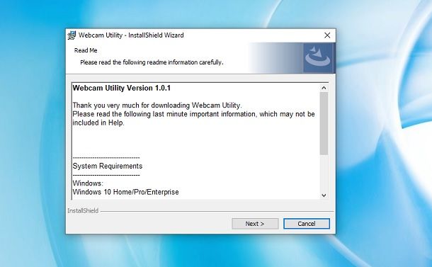 Webcam Utility Windows