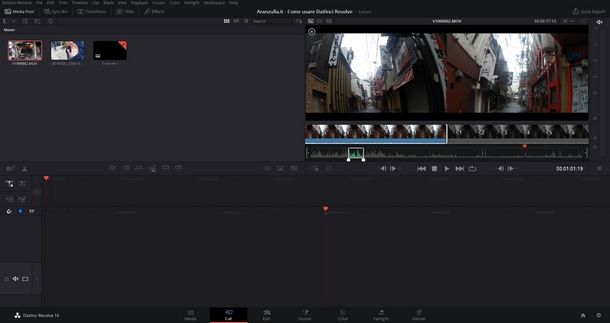 Importare i media in DaVinci Resolve