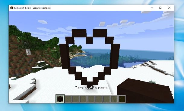 Forma cuore Minecraft