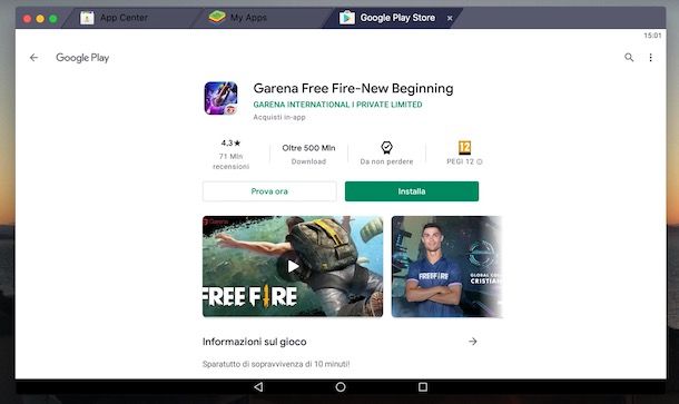 Come scaricare Free Fire su Bluestacks