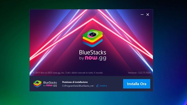 Emulatore BlueStacks Windows 11