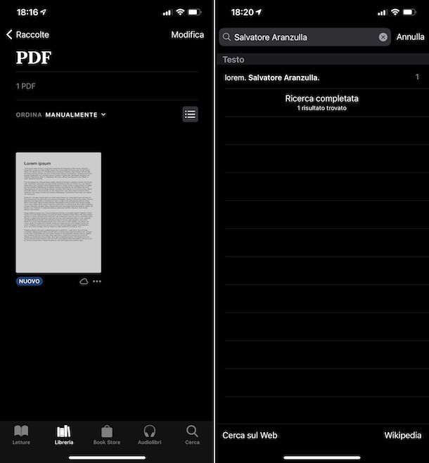 Libri PDF iPhone