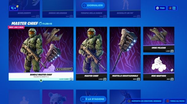 Come sbloccare Master Chief su Fortnite