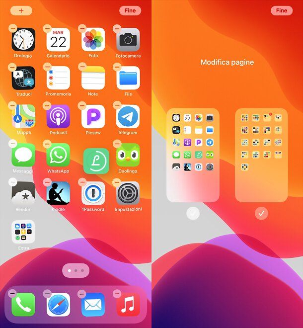 Home screen iPhone