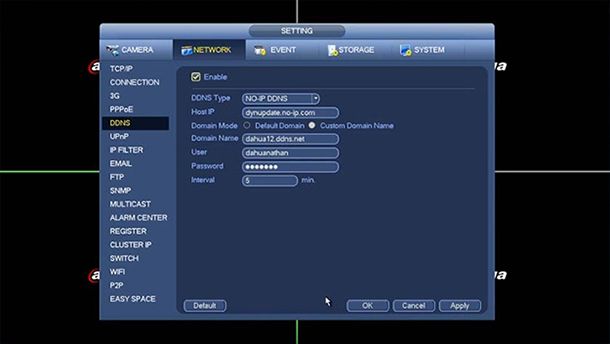 configurazione ddns di un dvr