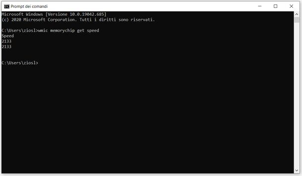 Prompt dei comandi Windows