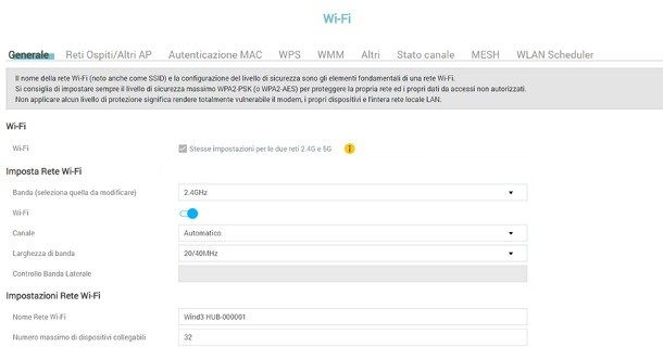 Come cambiare canale WiFi