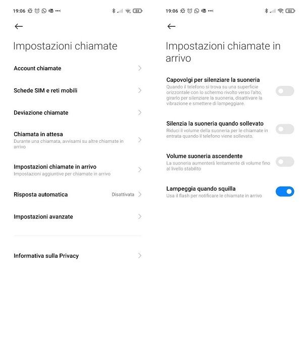 Come mettere il flash alle notifiche