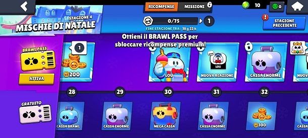 Brawl pass soglia stagionale Brawl Stars