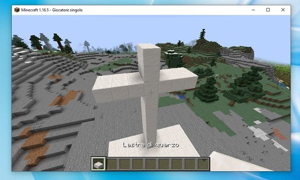 Croce chiesa Minecraft