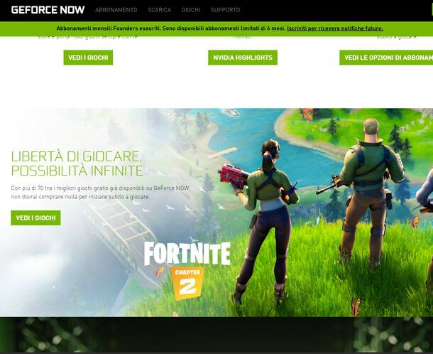 GeForce NOW Fortnite