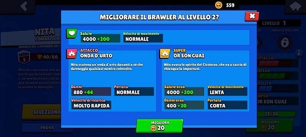 Come migliorare Brawler Brawl Stars