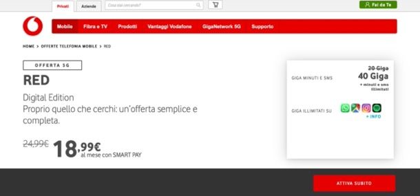 Offerte Vodafone