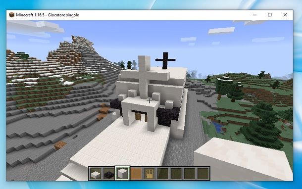 Chiesa finita Minecraft