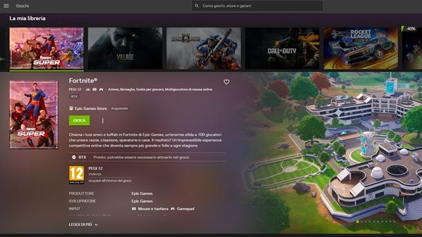 NVIDIA GeForce NOW Fortnite