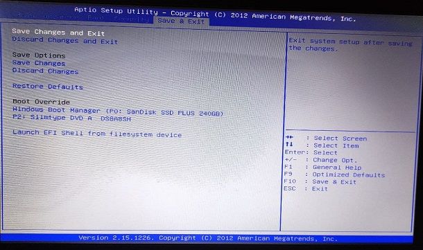 Come uscire dal BIOS: procedure standard