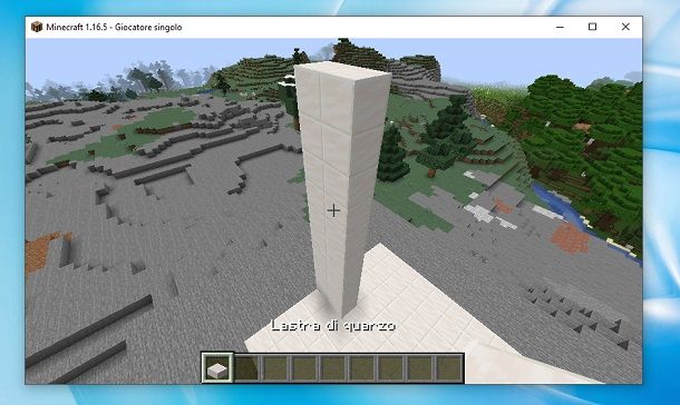 Colonna quarzo Minecraft