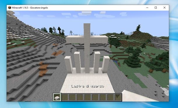 Colonne croce Minecraft