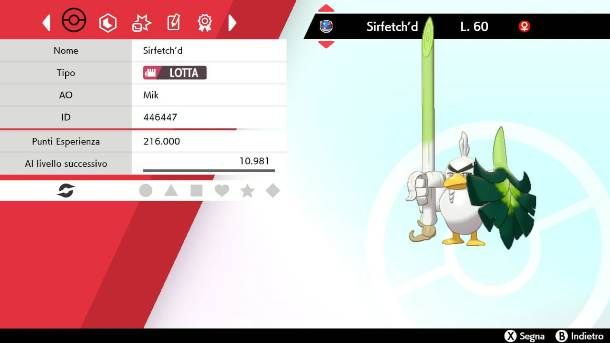 Sirfetchd in Pokemon Spada