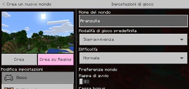 Minecraft PE partita