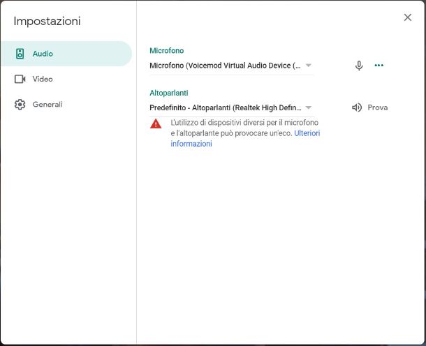 Google Meet microfono Voicemod